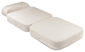 Кремав детски стол от рипсено кадифе Flip – Wigiwama