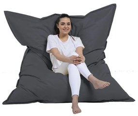 Тъмносив градински пуф за сядане Giant – Floriane Garden