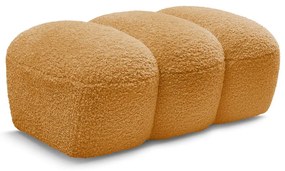 Табуретка от прежда с примки от букле в цвят горчица Hippolyte – Bobochic Paris