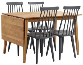 Естествена сгъваема маса за хранене от дъб , 120 x 80 cm Filippa - Rowico