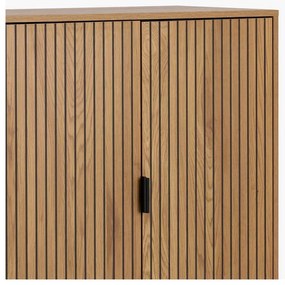 Шкафче от дъбов декор в естествен цвят 80x140 cm Jaipur – Actona