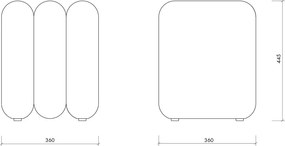 Бежова табуретка от прежда с примки от букле Radd – noo.ma