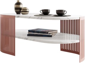 Холна маса Fikoli Ember II - бял мрамор