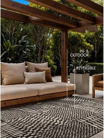 Черен/кремав килим за открито и закрито 120x170 cm Haringey Barkham – Ted Baker