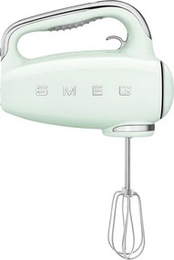 Ръчен миксер SMEG 50's Style HMF01PGEU, 250W, 9 скорости, Турбо, Скрит LED дисплей, Таймер, Аксесоари, Зелен