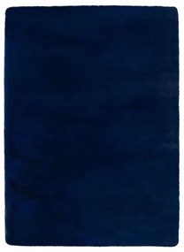 Тъмносиня синтетична кожа 120x170 cm Ivy Luxury Fur – Flair Rugs