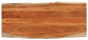 370649 vidaXL Плот за маса, 140x60x3,8 см, правоъгълен, акация масив, жив ръб
