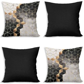 Калъфки за възглавници в комплект от 4 броя 43x43 cm Optic - Minimalist Cushion Covers