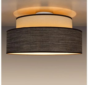 Плафон GRACE 1xE27/60W/230V Ø 40 см кремав/кафяв