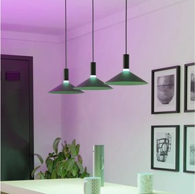 Eglo 902184 - LED RGBW полилей на кабел CONOMAVILLA-Z с димер 3xLED/7,5W/230V черен