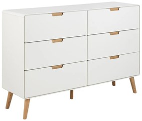 Бял скрин 135x90x40 cm Lowell – Actona