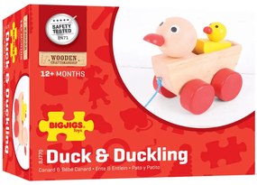 Bigjigs - Дървени патета за дърпане