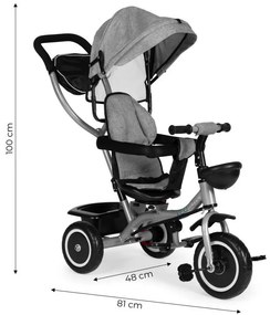 Детска триколка 2 в 1 розова