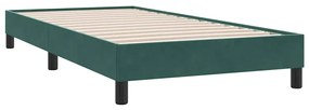 4101334 vidaXL Рамка за легло без матрак Тъмнозелено 80x210 cm Кадифе