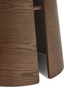 Кръгла трапезна маса от декор от ясен ø 137 cm Cep – Teulat