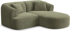 Зелен ъглов диван от рипсено кадифе (десен ъгъл) Campi – Cosmopolitan Design