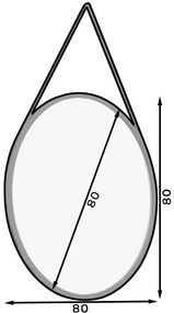 Огледало Grace II-Mauro-Диаметър 80cm