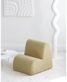 Зелен детски стол от букле Cloud – Wigiwama