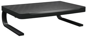 51725 vidaXL Поставка за монитор, черна, 37x28x11,5 см