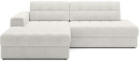 Кремав сгъваем ъглов диван от прежда с примки от букле (ляв ъгъл) Blezalt – ELTAP