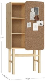 Библиотека от борова дървесина 70x142 cm Slide - Karup Design