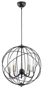 Пендел NOSFERATU 5xE14/10W/230V черен/златист