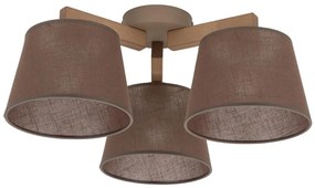 Brilagi - Полилей с повърхностен монтаж LATTE SABIA 3xE27/15W/230V бор/кафяв