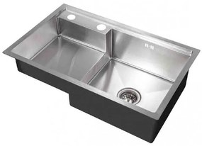 Кухненска мивка ICK D7848HD-R, Inter Ceramic, алпака, 78х48х22см