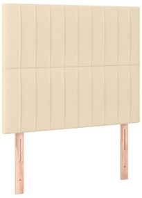 3116549 vidaXL Горни табли за легло, 2 бр, кремави, 80x5x78/88 см, плат