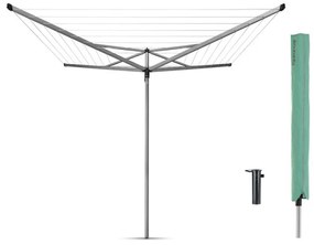 Външен простор Brabantia Essential 90300259, 40 м, Котва за бетониране, Калъф, Резистентен на корозия, Инокс