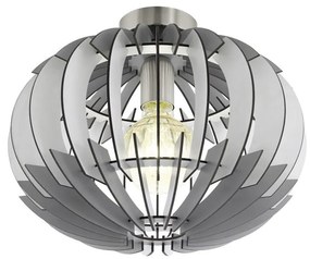 Eglo 79137 - Лампа за таван OLMERO 1xE27/60W/230V сиво-бяла