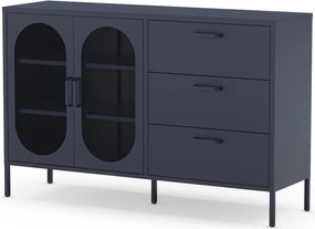 Тъмносин скрин 140x90 cm Diora – Marckeric