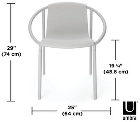 Светлосив трапезен стол Ringo - Umbra