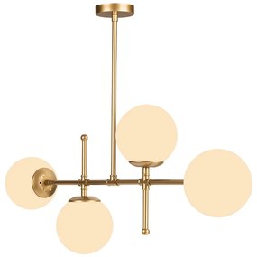 Висяща лампа в златист цвят, височина 57 cm Kruva - Squid Lighting