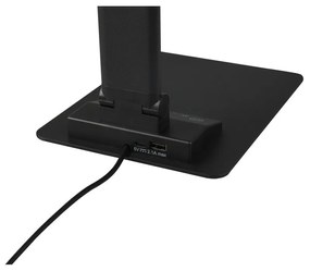 Черна настолна LED лампа с възможност за димиране (височина 72 cm) Travis - Trio