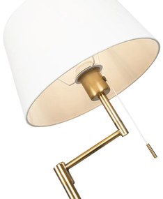 Интелигентна класическа подова лампа бронз с бяло, включваща WiFi A60 - Ladas Fix