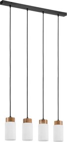 Полилей на кабел MARKUS 4xE27/15W/230V черен/дъб