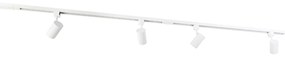Модерна 1-фазна релсова система с 4 бели прожектори - Jeana