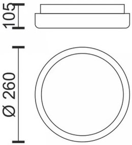 Лампа за таван Kook LED-Gkri-15W