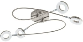 Eglo 75255 - LED плафон MOSANO 4xLED/3,8W/230V матов хром