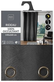 Антрацитно перде 140x260 cm Olympe – douceur d'intérieur