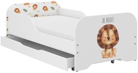 Детско легло MIKI 160 x 80 cm с мотив на лъвче
