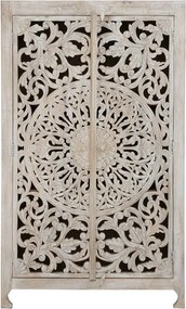 Кремаво шкафче от масивно манго 165x40 cm Kalita – Støraa