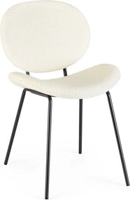 Бял тапициран трапезен стол Maddie – Yes Everyday