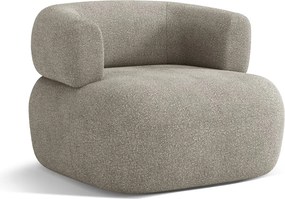 Светлосиво кресло от букле Jenny – Micadoni Home