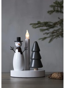 Черно-бяла светлинна украса с коледен мотив Christmas Joy - Star Trading