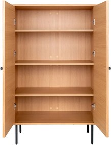 Шкафче от декор от дъб в естествен цвят 80x130 cm Kyoto – House Nordic