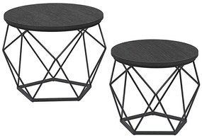 Комплект от 2 холни масички TALIA, черни