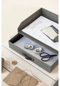 Картонен органайзер за докумнети с чекмедже Walter – Bigso Box of Sweden