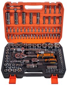 Комплект Гедоре 1/4" 108 части с битове Crv